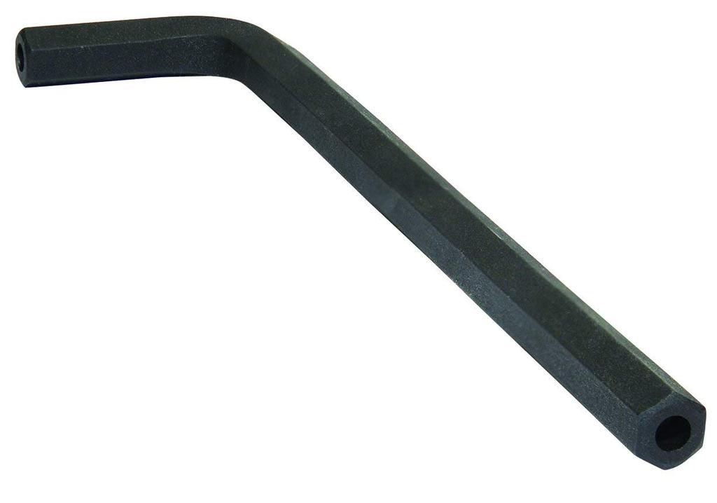 Made In USA BONDHUS Long Hex 10mm Short 180mm Long Black Oxide 48376 Tamper-Proof L-Wrench, [49mm End, End], Finish, No.