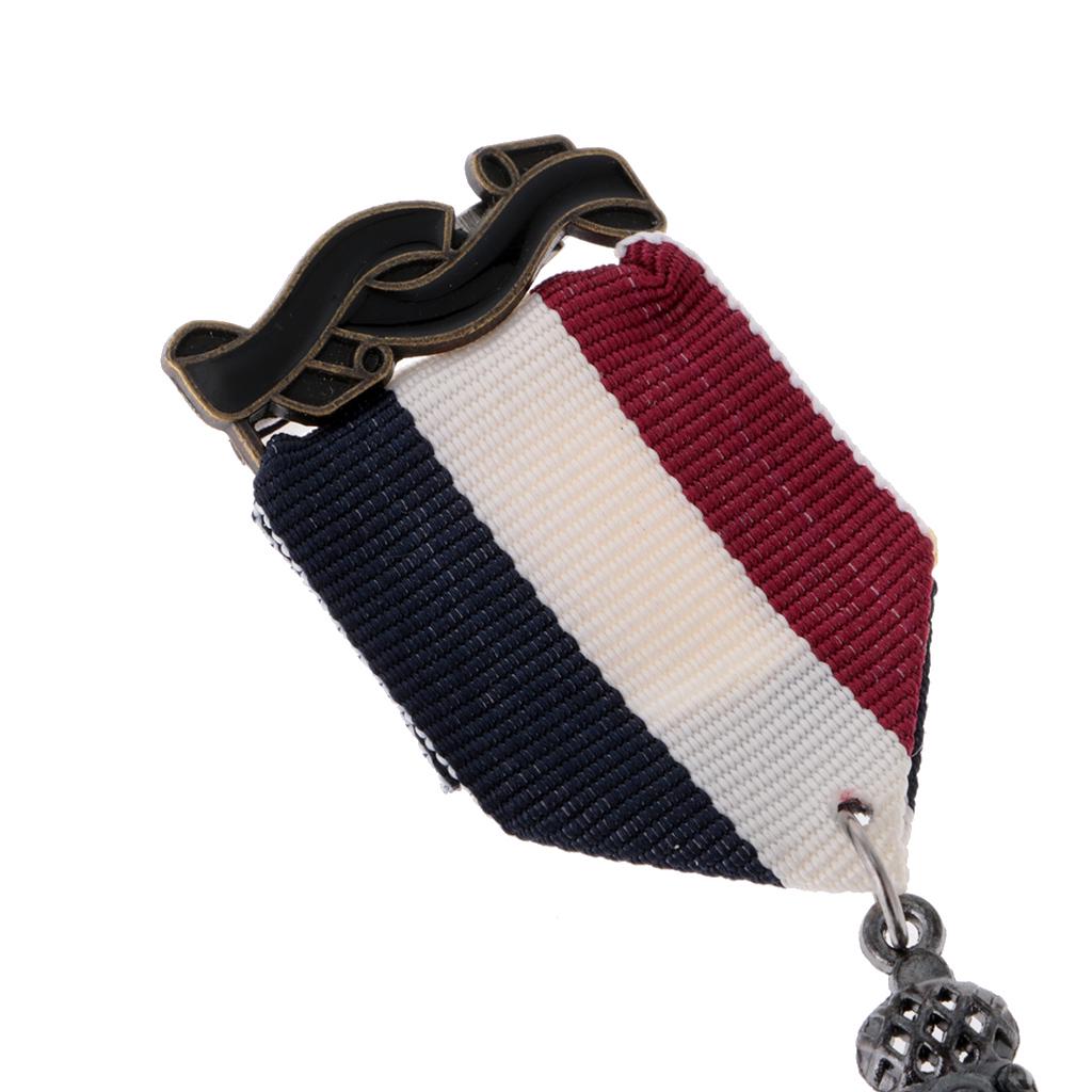 2 stykker unisex vintage marine stil dress medalje brosje jakkeslag Pin punk smykker