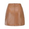 Women's Skirts Faux Leather Mini Skirt Party Club Evening Going Out Office Wear PU Short Dress In Black Brown Grey