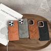 New Plated Lens Ring Bracket for Plain Leather Magnetic Suction Mobile Phone Cases IPhone 16 Pro Max, 15, 14, 13, and 12 Series