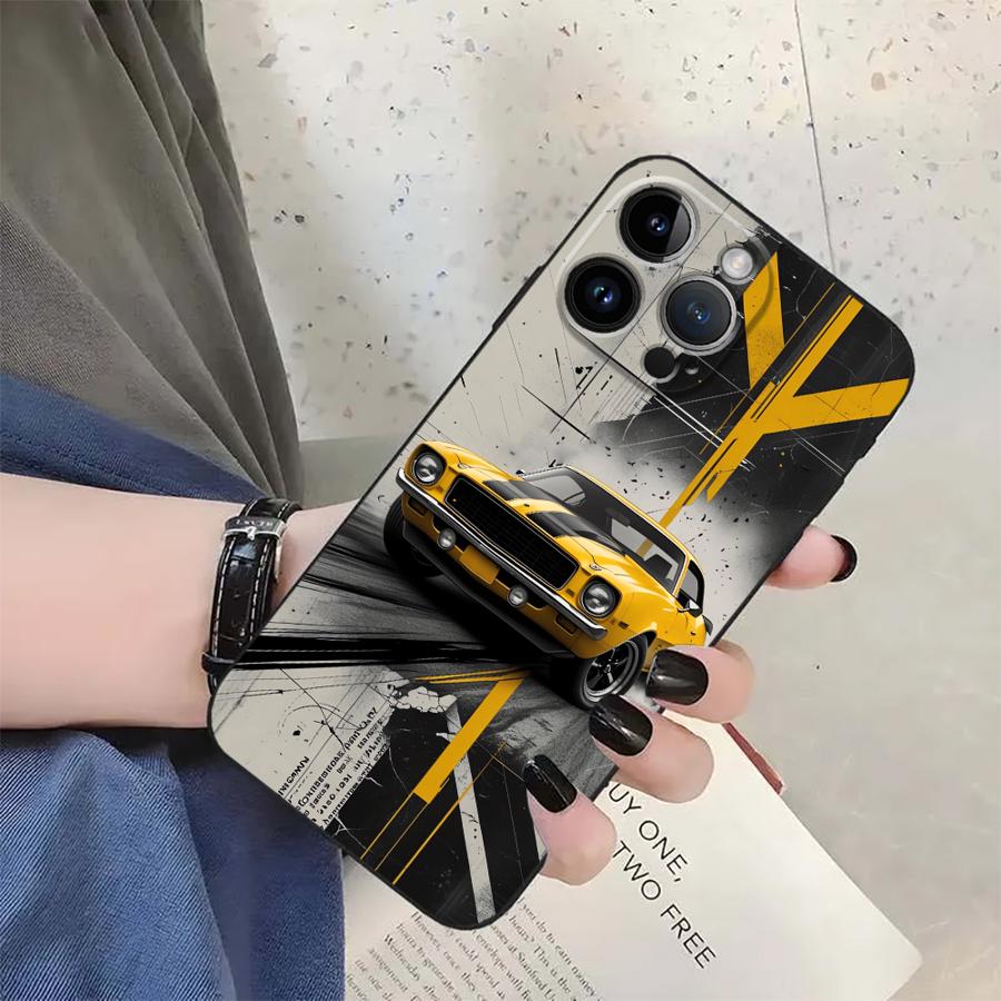 

Крутой чехол для iPhone 7 8 SE 12 11 17 16 Pro Max 17Air 15 Plus 13 Mini 14 X XS XR с изображением автомобиля, мягкий задний чехол для телефона iPhone17