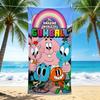 1Pc Gumball'S World Adventure Beach Towel, Quick Dry, Multi-Use for Beach Pool Gym Yoga Home Travel, Christmas, Halloween, Xmas Gift M929344