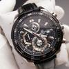 Casio Edifice Red Bull F1 Team Samarbetsstil Vattentät Trevisare Trevisare Enhörningsklocka Kvartsverk Äkta Läderarmband EFR-539L-1AV
