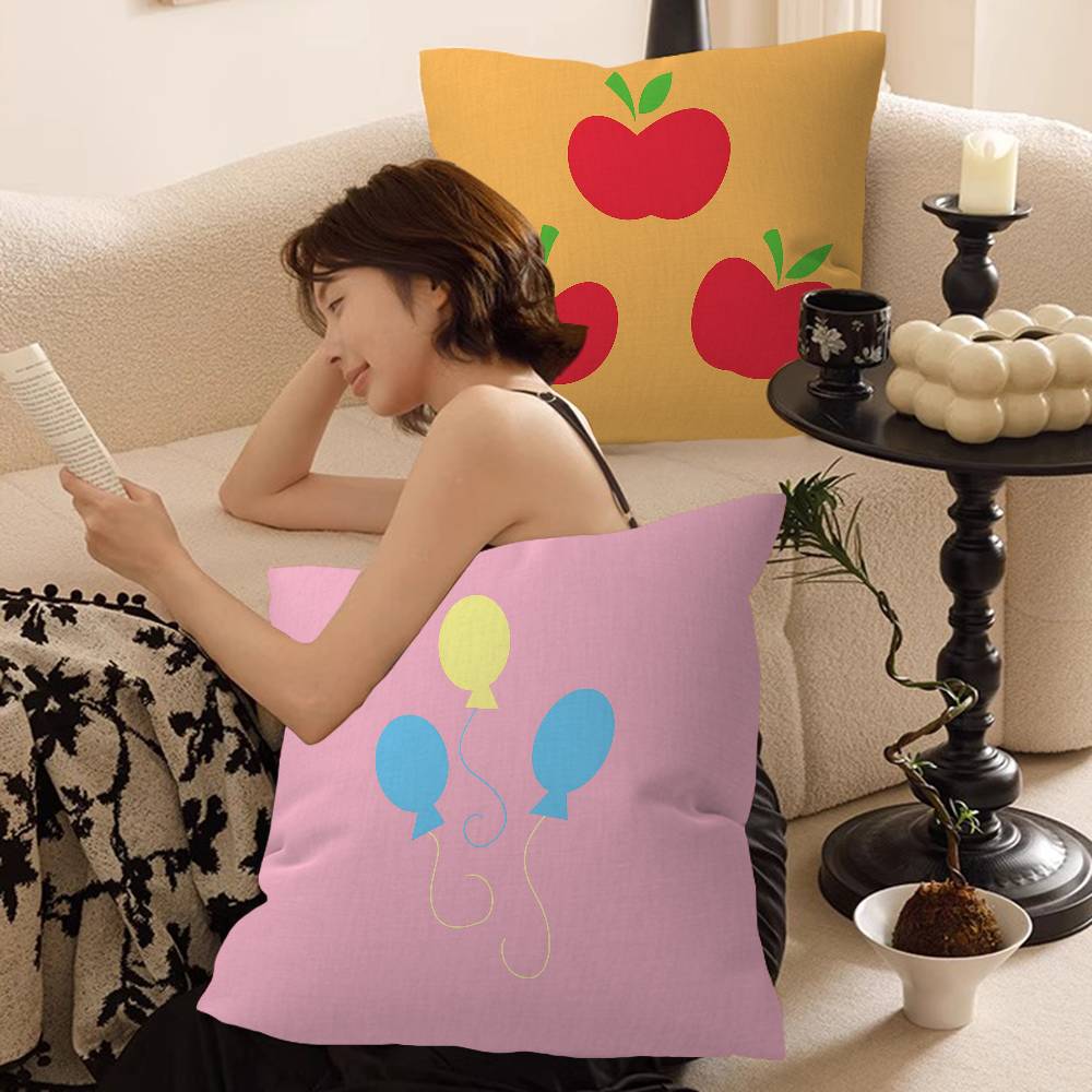 M-My-L-Little-P-Pony Pillow Cover for Bedroom Room and Living Room Sofa Decorative Cushion Cover