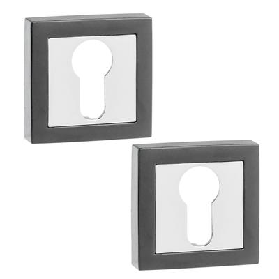 Short Square Sign Insert Silver Gray Kuchinox