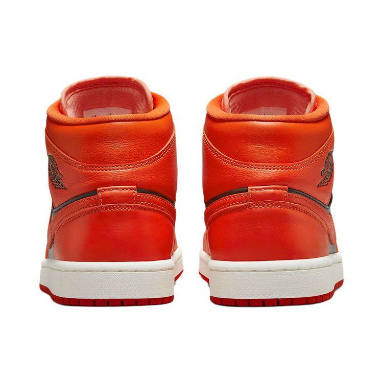 Air Jordan 1 Mid SE Rush Orange Women Sneakers Crimson-Bliss DM3381-600