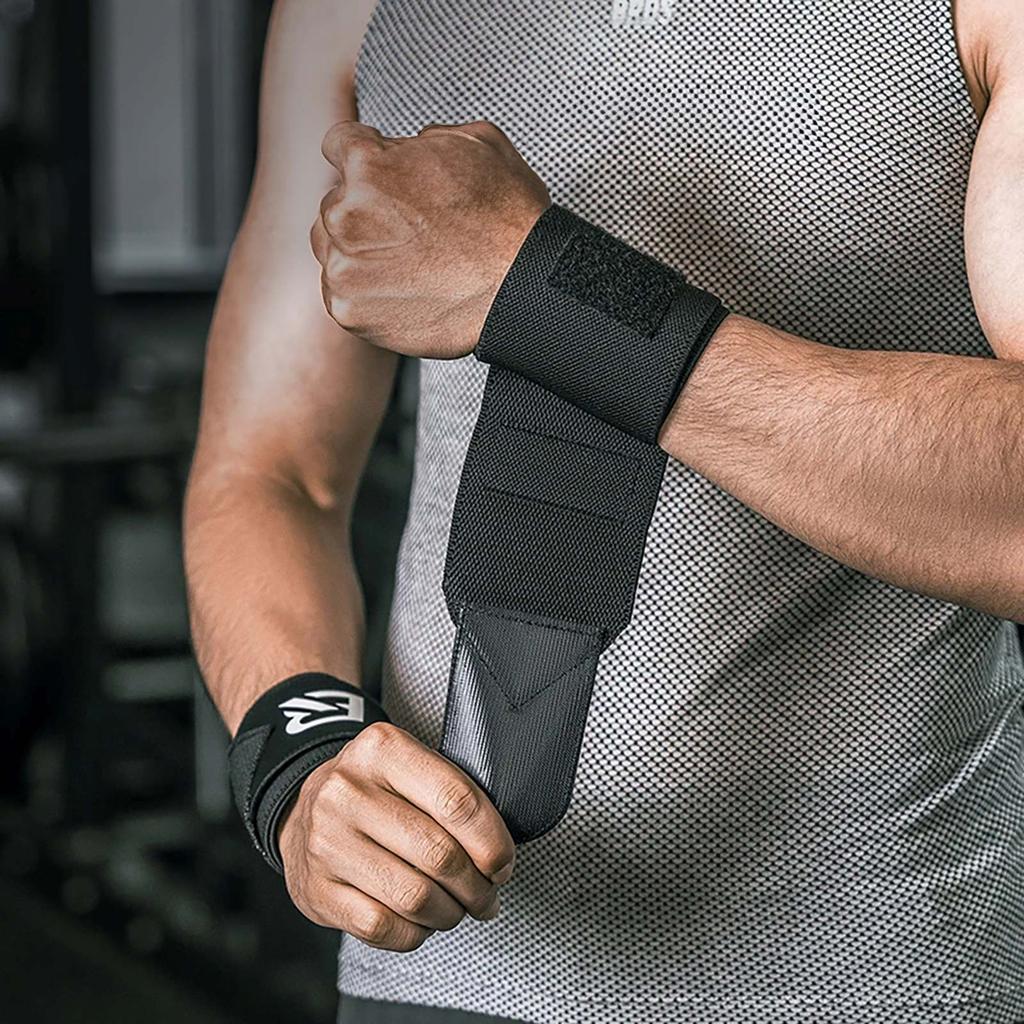 Black Stabilizing Sports Wristband - 2 Pcs.