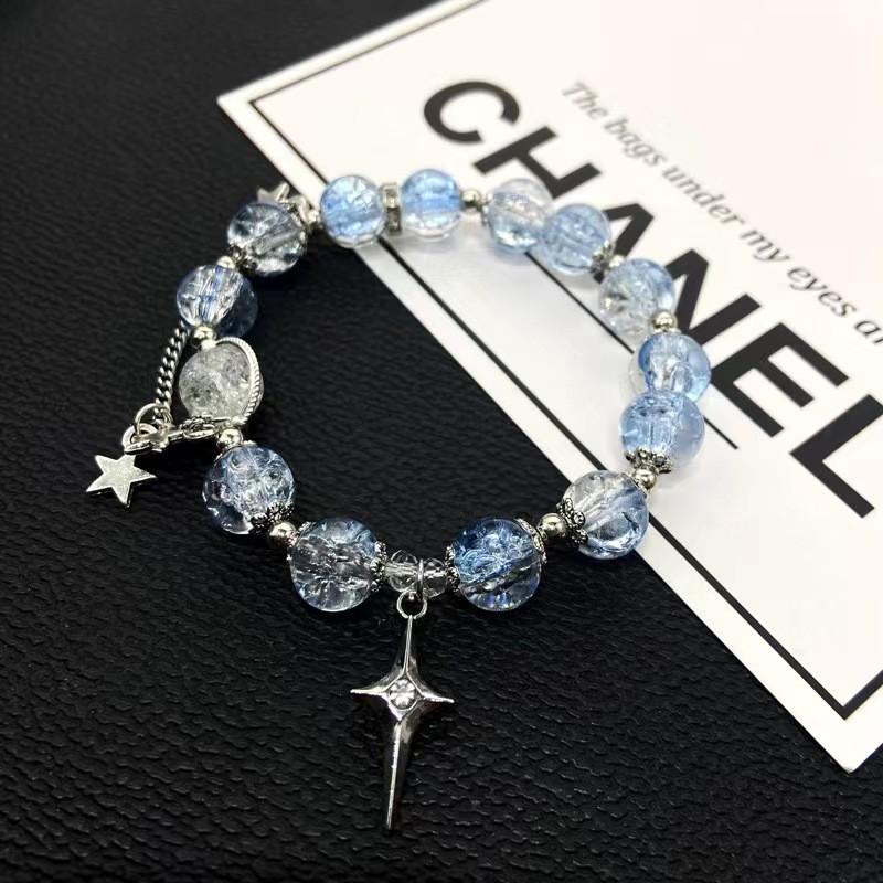 

Глубокий Новый Поступление Морской Градиент Стеклянный Браслет с Бусинами Для Женщин Шикарный Модный И