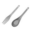 Titanium Renge Fork Set Made in Japan Outdoor Camping Climbing Lightweight Sturdy Tableware Ramen [Belmont] BM-082 (with case) Tsubame-Sanjo
