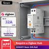 SONOFF BASIC-ZB1GSP Базовий Розумний Перемикач на DIN-рейку Zigbee 3.0 32A Високонавантажувальний Моніторинг Енергії Двополюсне Безпечне Перемикання