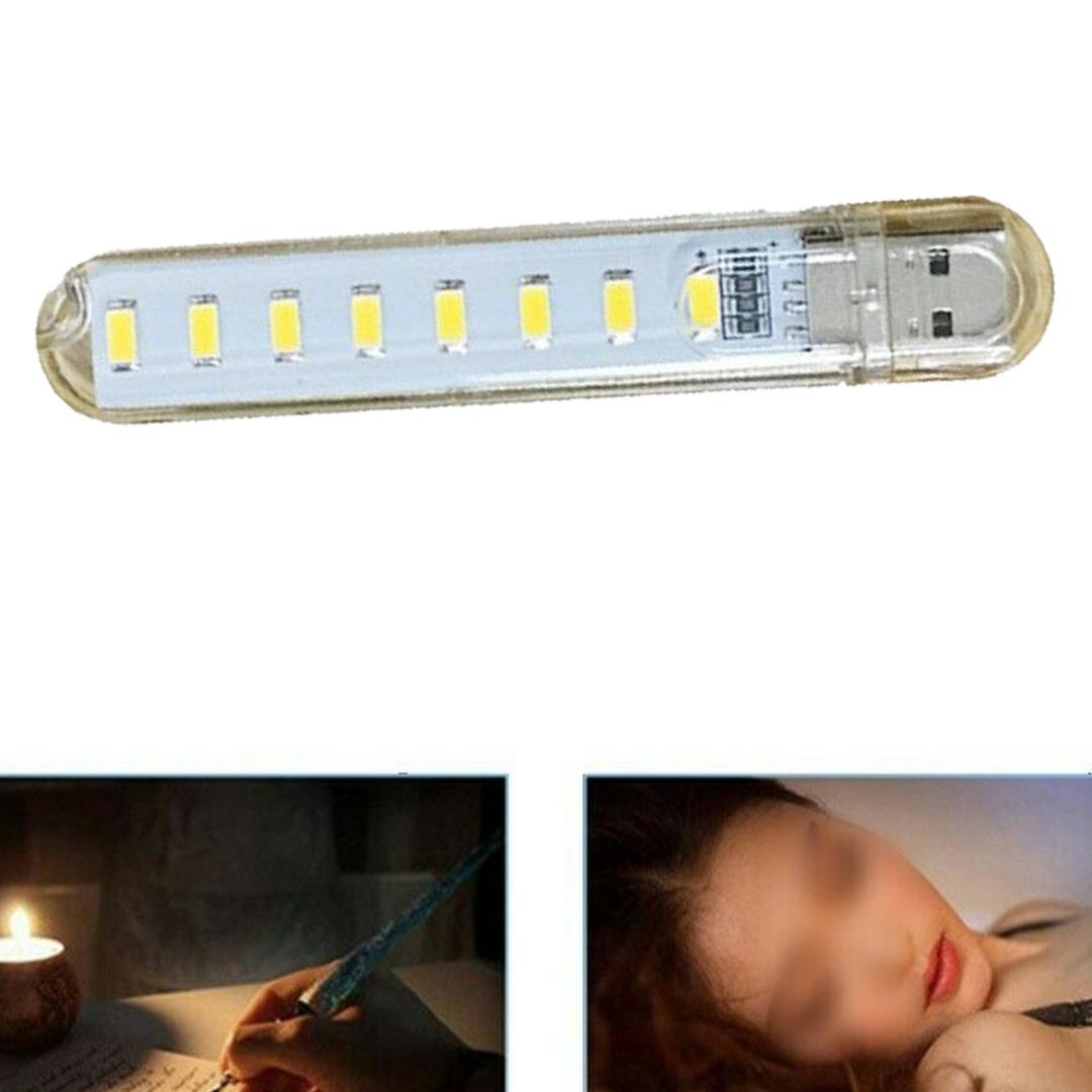 

Lvye Новый мини-карманный USB светодиодный ночник 8LED 5V лампочка лампа для чтения ноутбука маленький