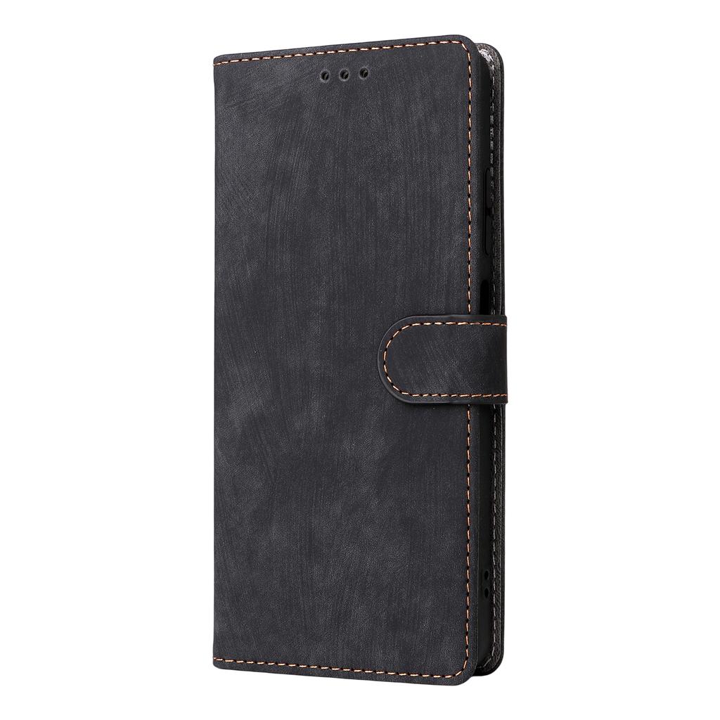 För ZTE Blade A56 Fodral Plånbok RFID-blockerande PU-läder Telefonskydd Ställ med Rem