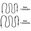 Dog Rope One Pull Two Double Head Non-slip Nylon Traction Rope Double Hook Reflective Dog Rope Two Ends