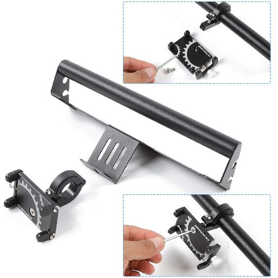 

JeCar for Jeep JK Phone Holder Dash Phone Mount Compatible with 2011-2018 Jeep Wrangler JK & Unlimited 2-Door/4-Door
