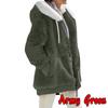 Giacca con cappuccio e zip in peluche da donna Autunno/Inverno