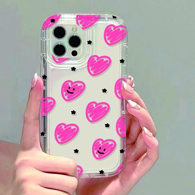 Měkký růžový mašličkový kryt na telefon pro iPhone 11 kryt iPhone 12 13 14 15 Pro Max XS XR X 7 8 Plus SE 2020 Nárazuvzdorný nárazník Mašličkový kryt