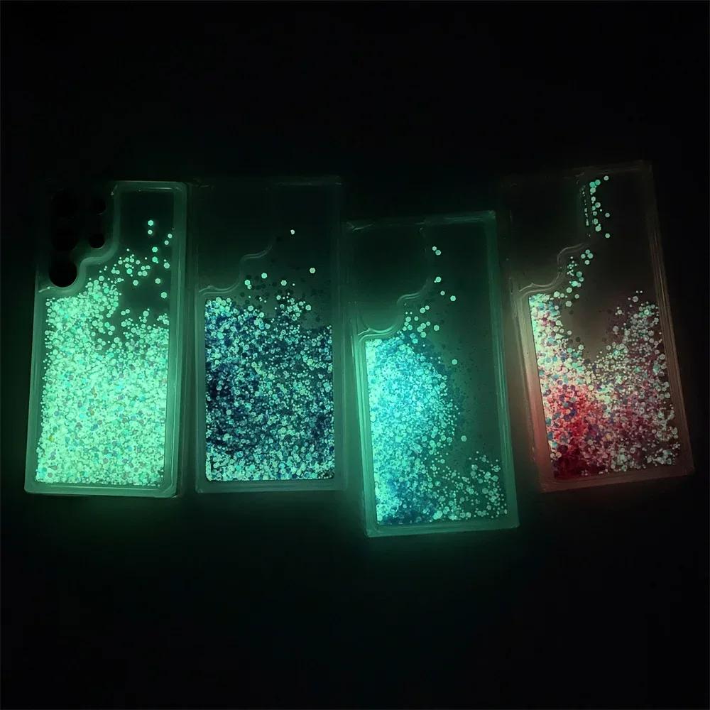 Θήκη με Γκλίτερ και Υγρή Άμμο Luminous για Samsung Galaxy S24 S23 S25 Ultra S22 Plus S21 S20 FE A54 A55 A34 A15 A53 A52 Διαφανές Κάλυμμα TPU