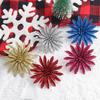 8CM 6Pcs Christmas Decoration Artificial Flower Christmas Tree Pendants for Home Decor 2025 New Year Navidad DIY Accessories