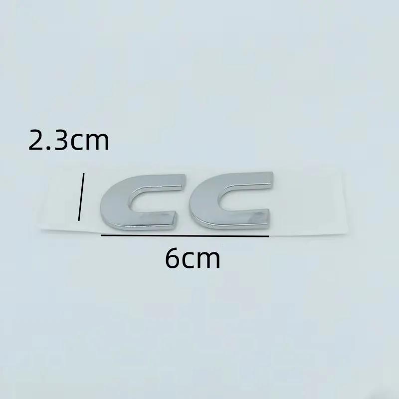 1pcs 3D ABS for CC Car Letters Rear TEF5 Bumper Trunk Emblem Sticker Badge Decal Styling Auto Accessories