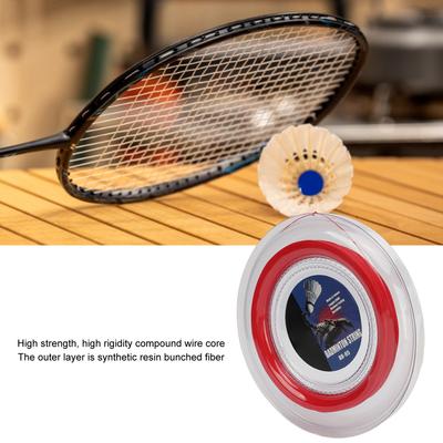 Badminton Racquet String POWERTI Badminton Racquet String High Elasticity Wear Resistant Resin Fibre Replacement Line for Repair