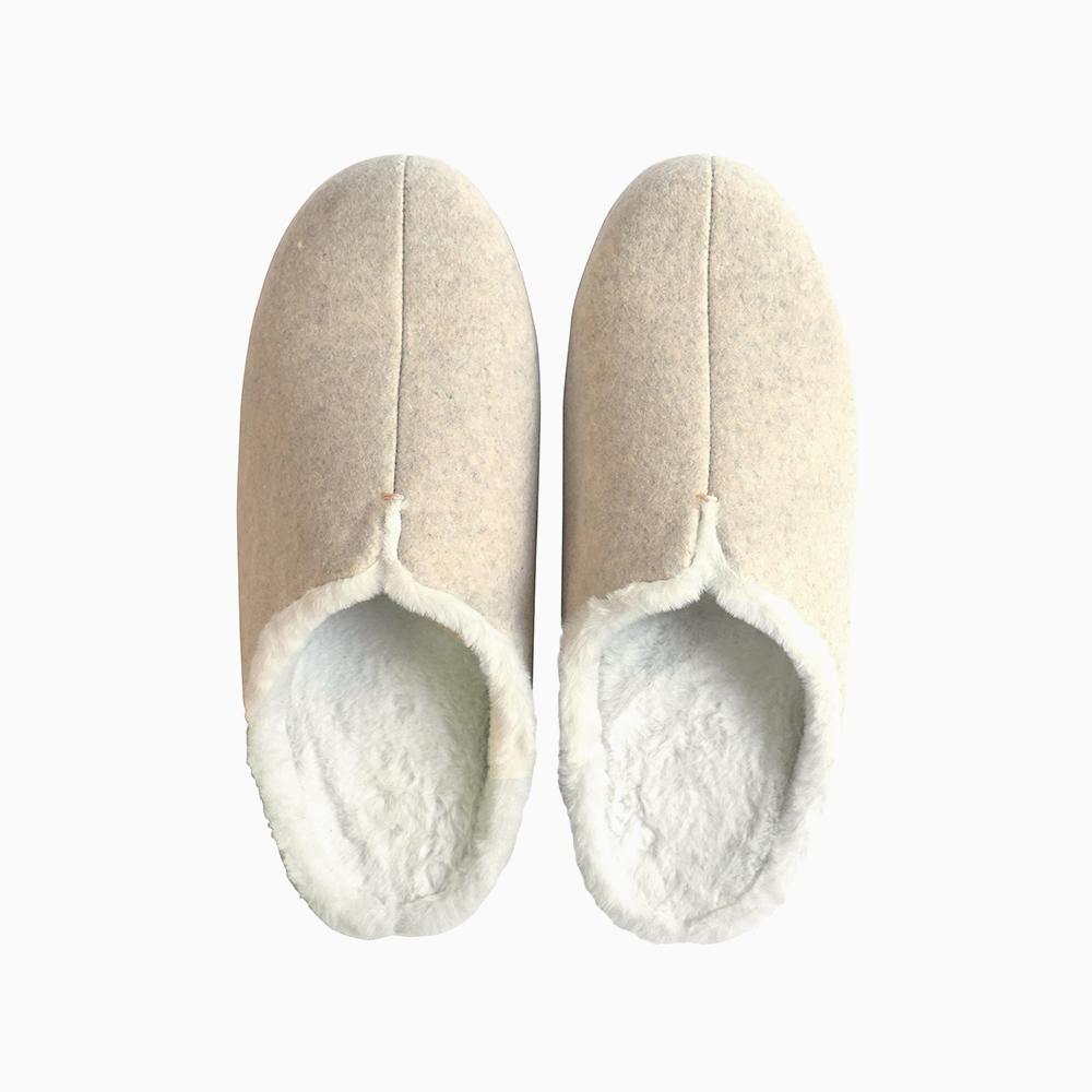 Frontier Sheep Fur Slippers - Ivory
