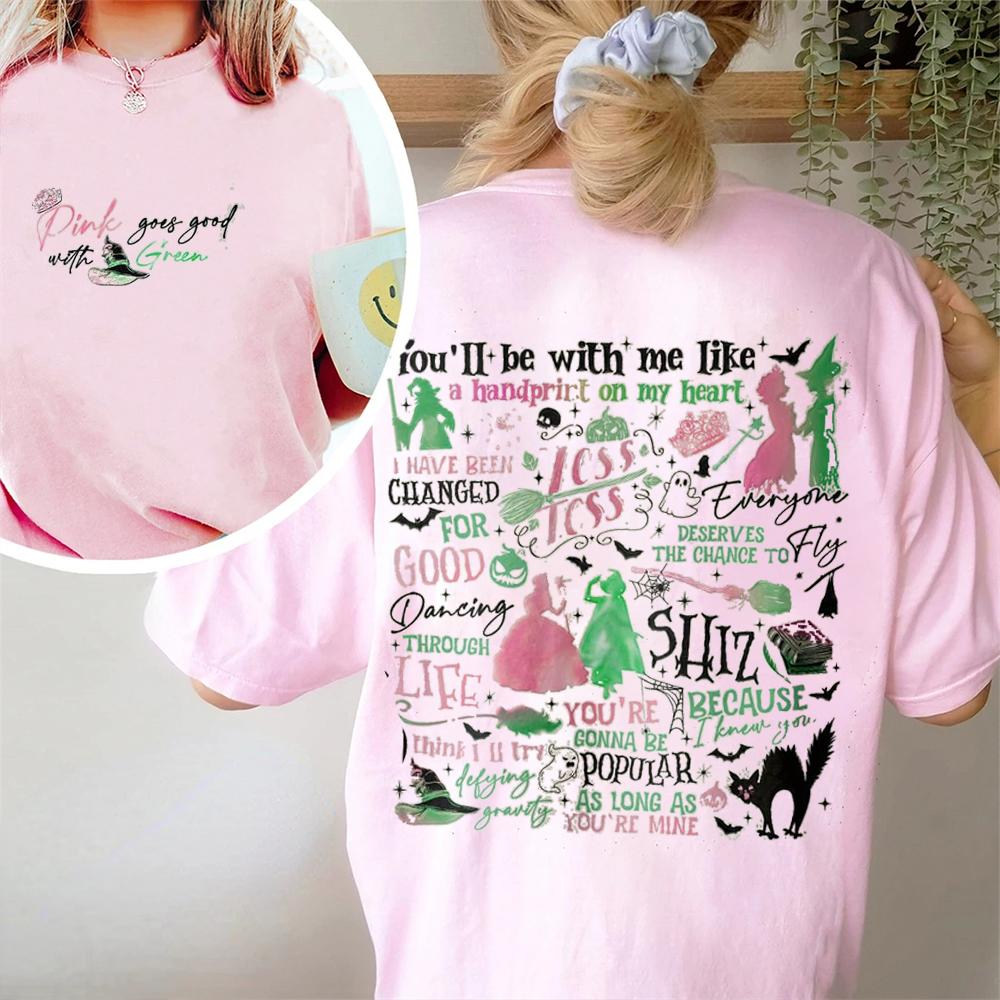 Wicked Comfort TShirt Cute Fantasy Defying Gravity Shirts Gift Wicked Changed For Good Wizard Movie Fan Shirt Y2K Top Streetwear