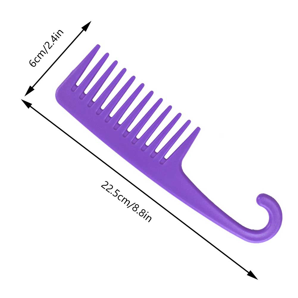 1PCS Large Wide Tooth Comb Handle Detangling Reduce Hair Loss Comb Pro Hairdress Salon Dyeing Styling Brush Tools