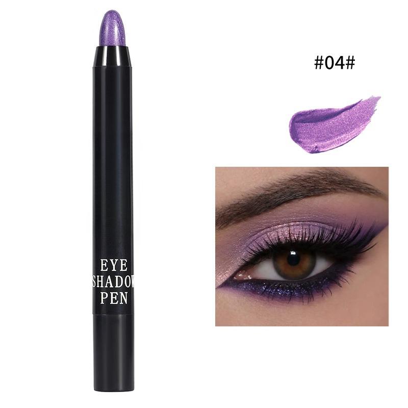 Lidschattenstift Hochglänzend Perlmutt Aufhellend Explosiver Fauler Seidenraupen-Stift Funkelnder Lidschatten-Stift Make-up