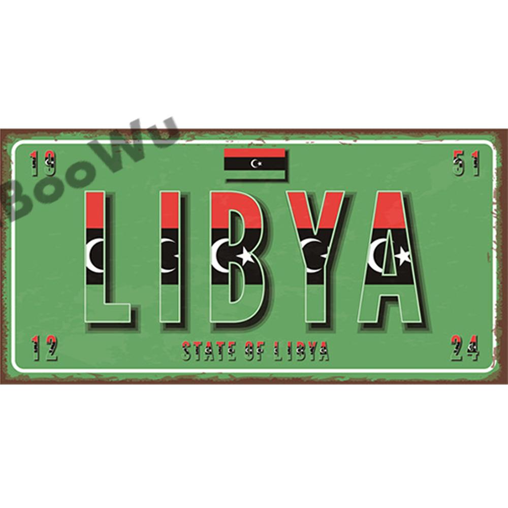 African Countries Name & Flag Plate Poster Vintage Home Decor Retro Metal Tin Signs Pub Car Garage Wall Art Decoration