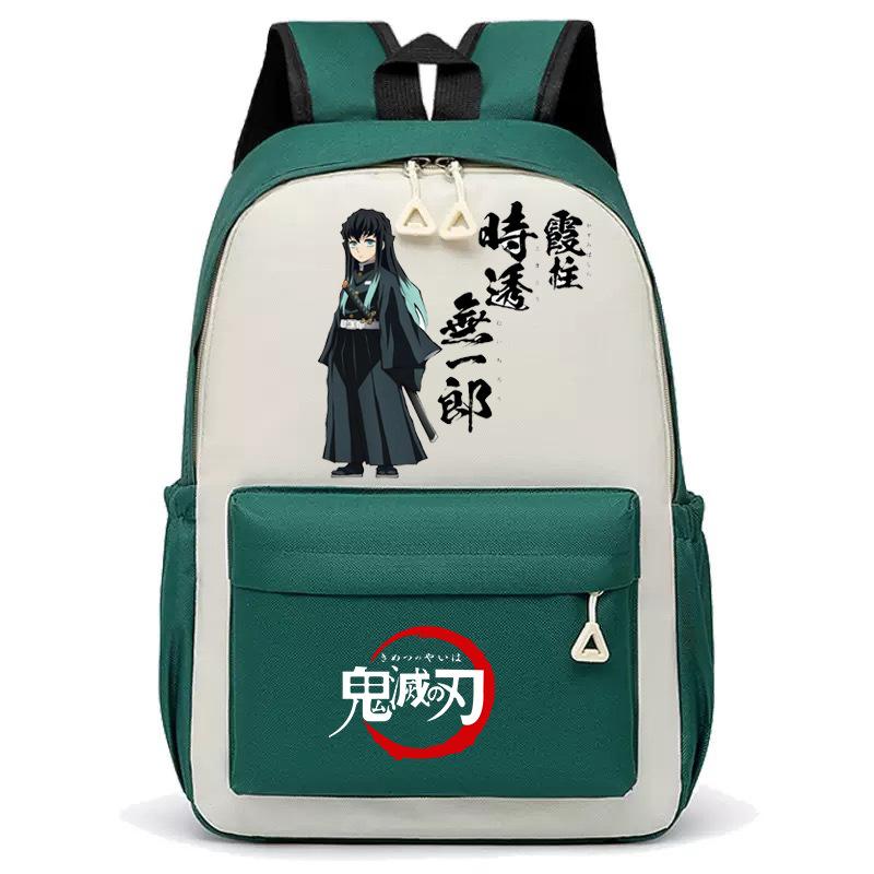 Japan Cartoon Comics Demon Slayer Student Backpack, Korean Style Trendy Dual Shoulder Backpack 0018