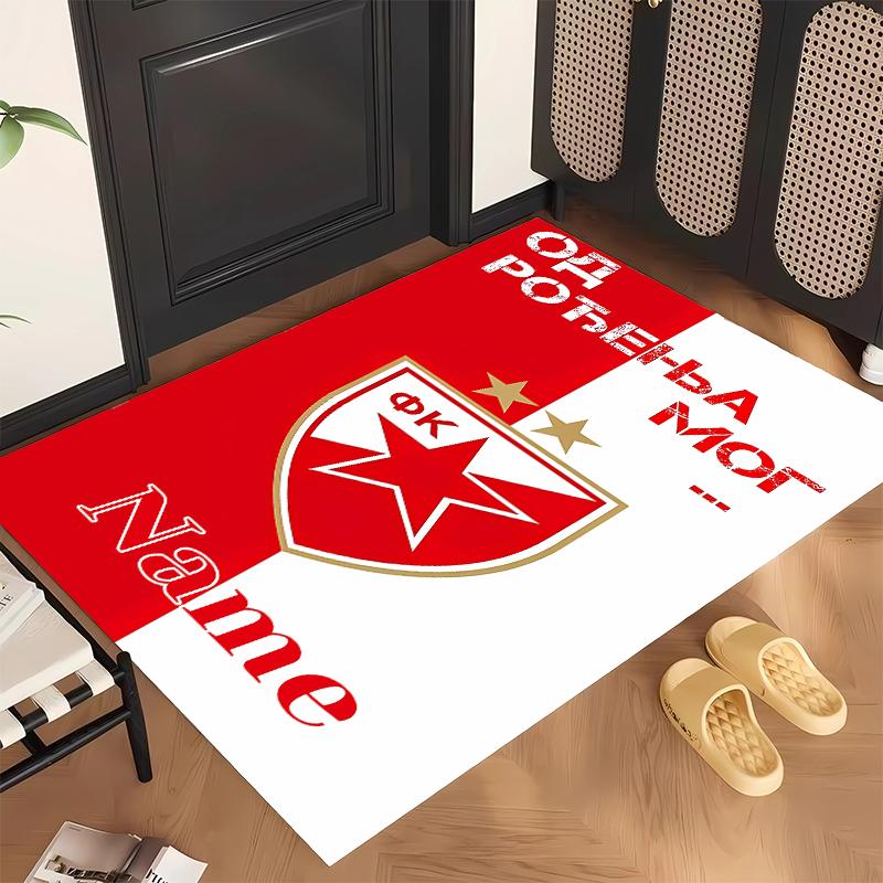 SLAVIA PRAGUE (1) Personalized Name Office Carpet Stylish Decor for Living Room Bedroom Kitchen