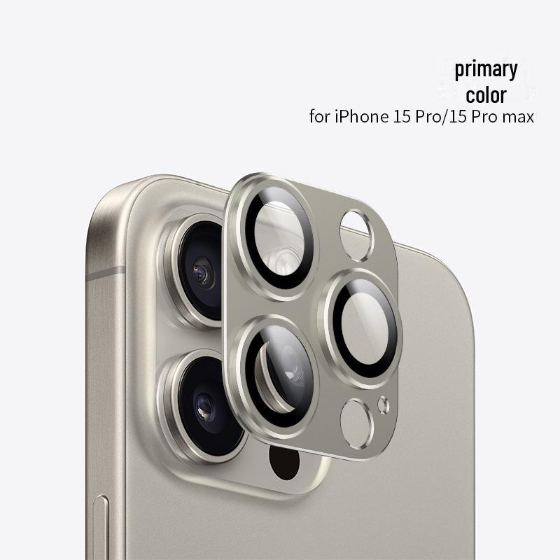 מגן עדשות Apple 16Pro לאייפון 14 פרו מקס: סרט מתכת עין הנשר מלא