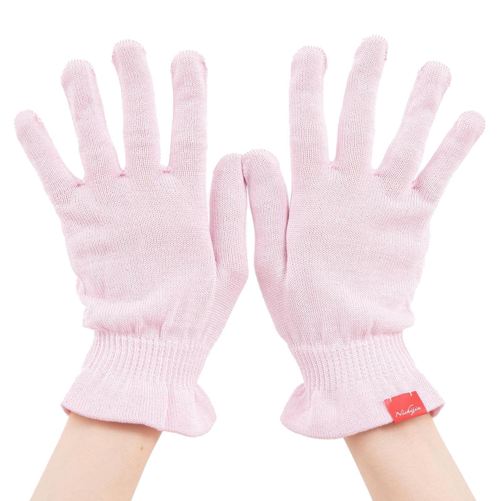 

Нисидзин, основанный 120 лет назад в и Накатю, основанный 30 лет назад в эпоху Мэйдзи, сотрудничают для создания этих средств по уходу за руками Эти шелковые перчатки розовый