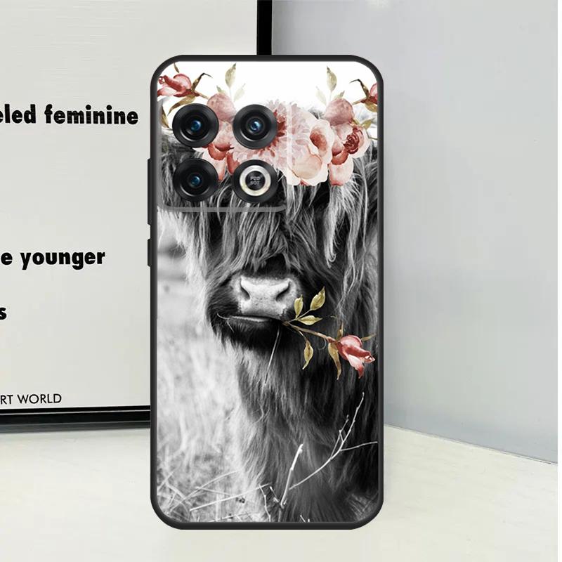 Cute Highland Cow For OnePlus Nord CE 5 2 3 4 Lite N20 N30 Case For OnePlus 13 12 11 9 10 Pro 10T 12R 13R 13T