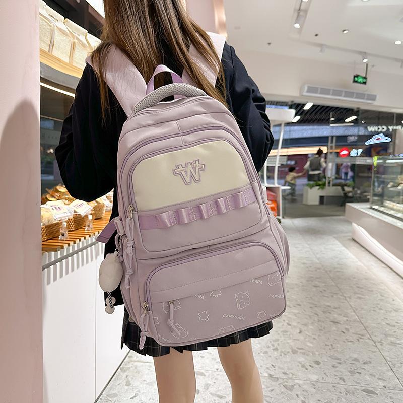 

New Style High Value School Bag for Junior and Senior High School Students Cartoon Printed Large Capacity Backpack