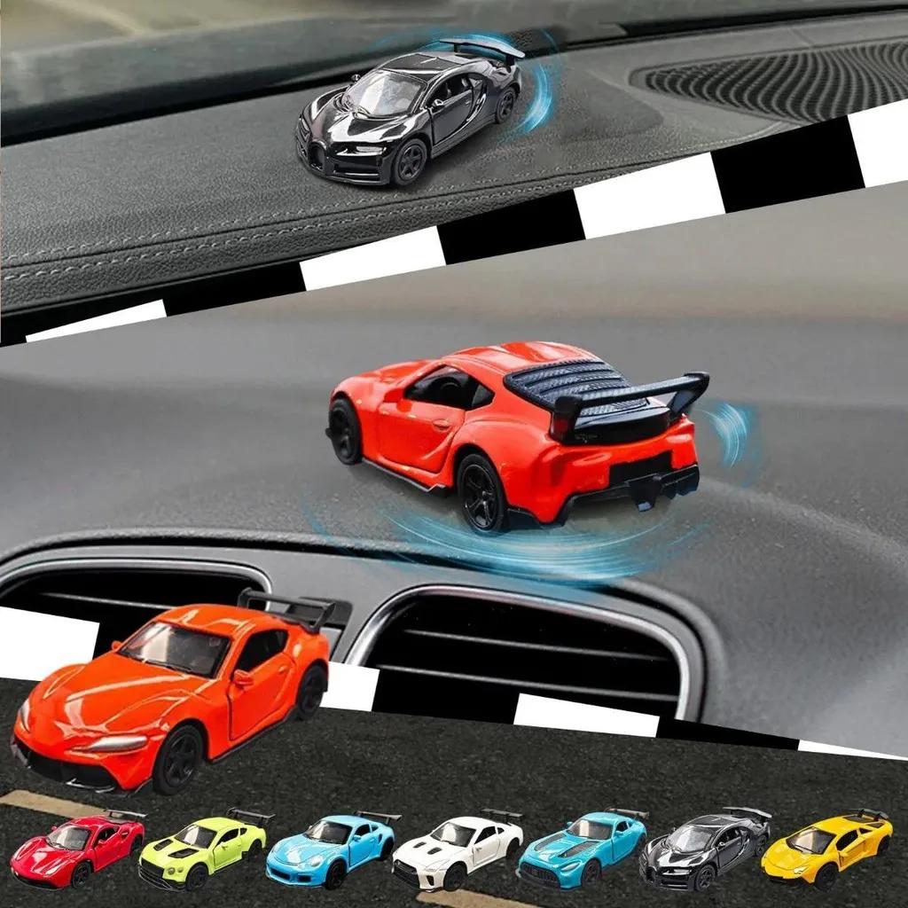 Sports Car Drift Alloy Gyroscope Center Console Ornaments Auto Turning Racing Model Dashboard Rotating Decorative Piece