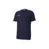 Logo Print Crew Neck Short Sleeve T-Shirt Men Tops Navy-Blue 656986-06