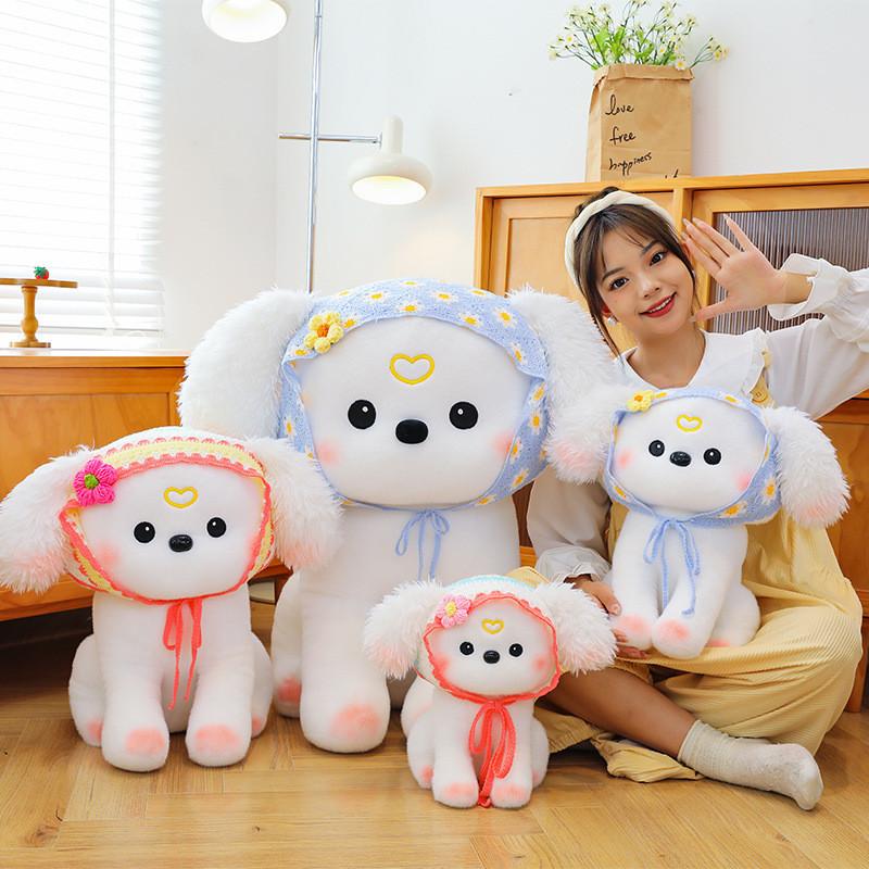 Whimsical Soft Plush Dog With Floppy Ears Available In Multiple Sizes For Perfect Cuddly Companion