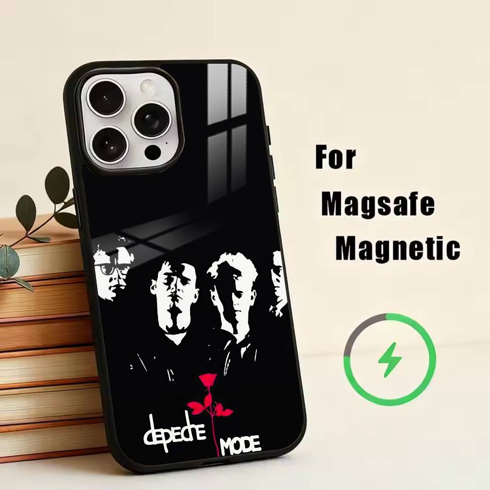 

DM-Depech Band Mode Phone Case For iPhone17,16,15,14,13,12,11 Plus,Pro Magnetic with Magsafe Wireless Charging iPhone12PROMAX