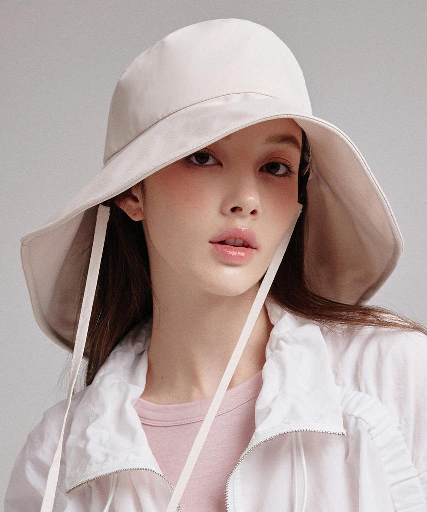 Hwaiteusaenjeu Cotton Asymmetrical Floppy Hat Navarre (4 Colors)