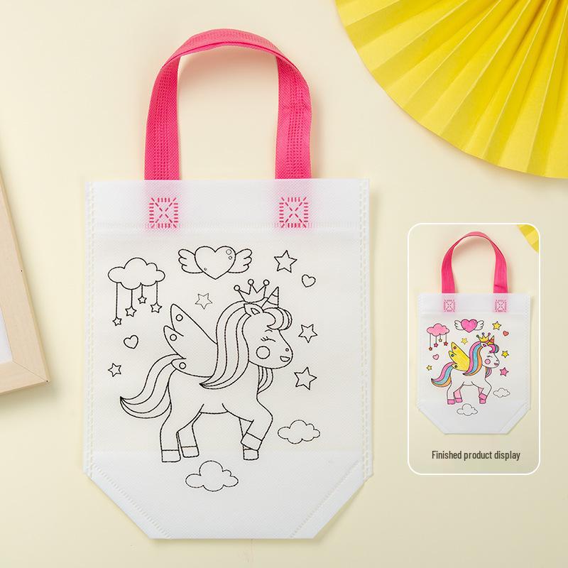 Eco-Friendly DIY Graffiti Tote Bag Kit for Kids