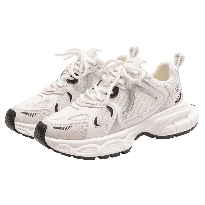 

Спортивная обувь, женская ранняя весна, новая дышащая модная повседневная нишевая уличная модная обувь для папы на толстой подошве 40