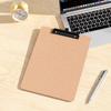 2 Pack Wood Clipboards with Pen Holder, 9 x 12.5'' Letter Size for Classroom, Students, Kid, 8.5 x 11'' Hardboard Clip Board with Low Profile Black