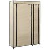 VidaXL Foldable Wardrobe Cream 110x45x175 Cm Fabric