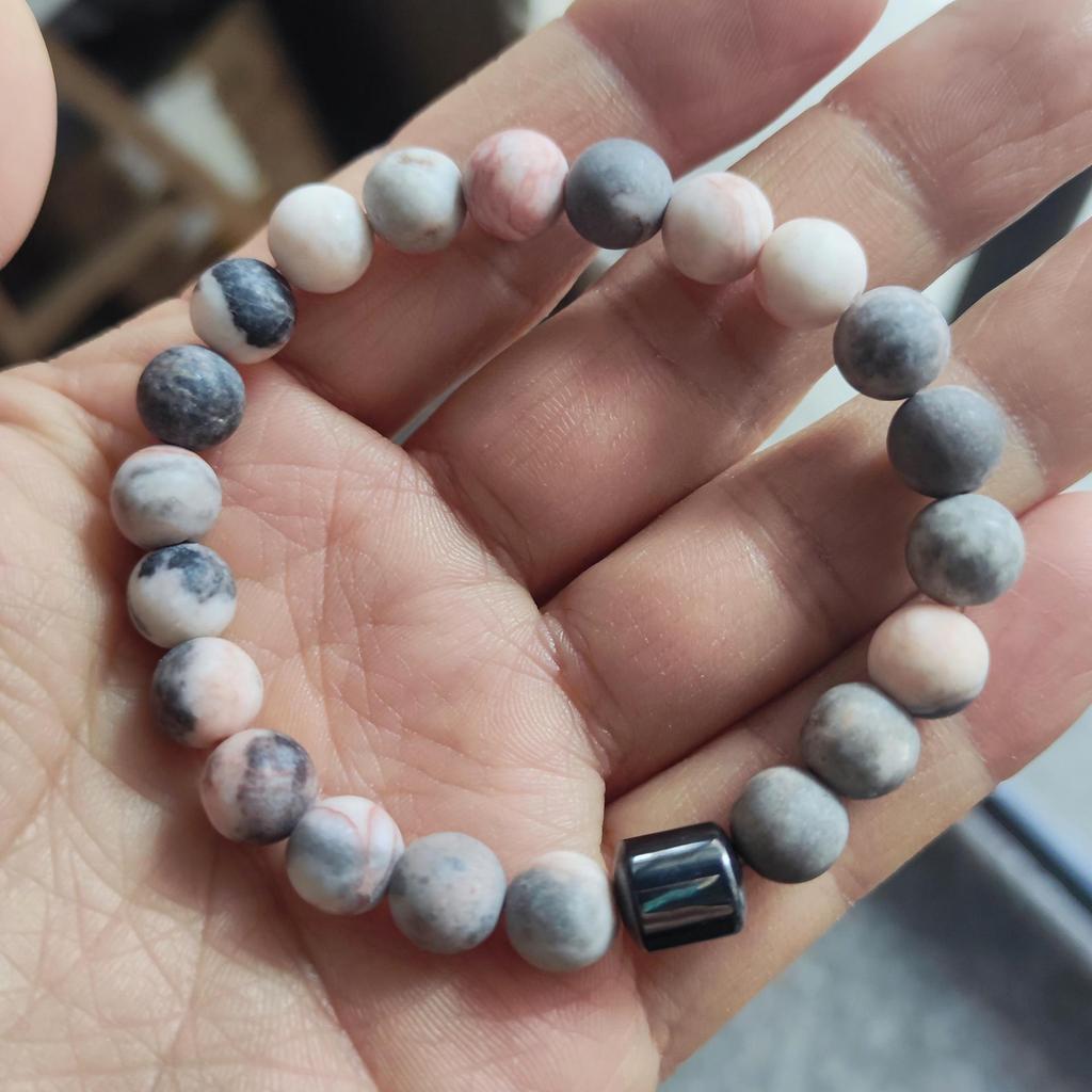 Black Stone Tiger Eye Magnetic Beaded Bracelet