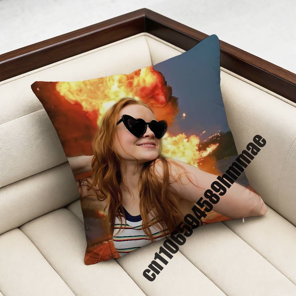 For Cool Funny SSadie Sink Throw Pillow Case Sham Xcm Xcm Square Bedroom Pillowcase Cushion Cover