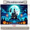 Party Backdrop Halloween Castle Flat Banners Scary Pumpkin Patch Ghostly Night Event Backdrop Decoration Front Door Decor