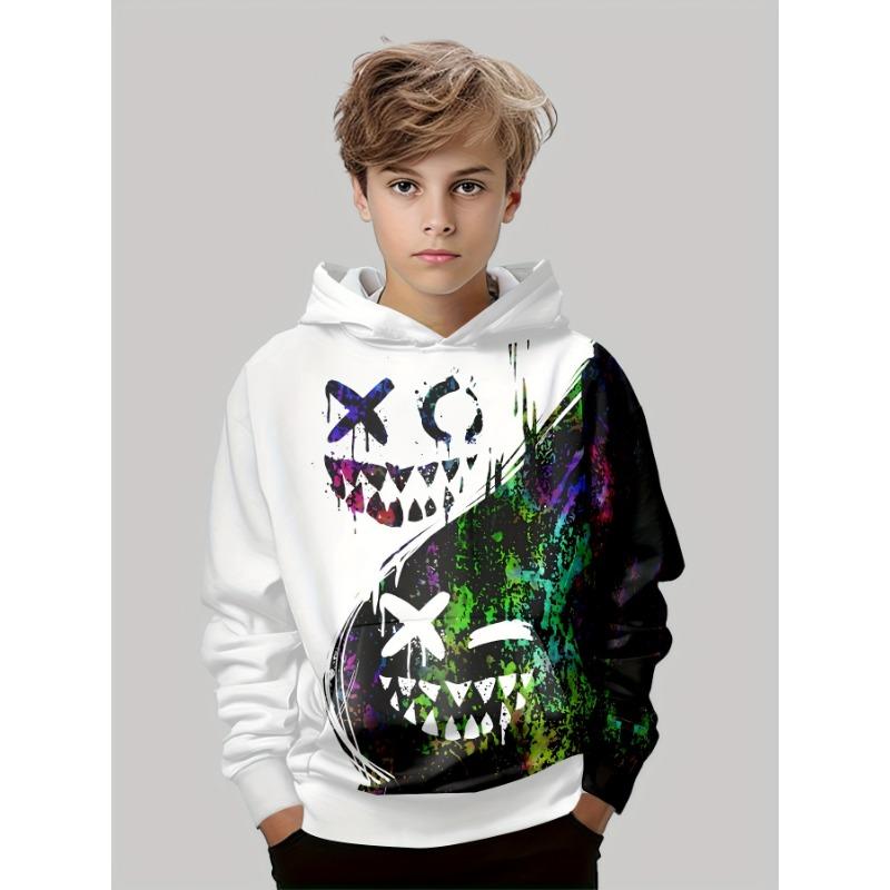 Kinderkleidung Hoodies Langarm Kinder Sweatshirt Kreativer Druck Lässige Mädchen Sommerkleidung Jungen Tops Kinderkleidung