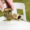 Propane LP TANK POL Service Valve To QCC Outlet Brass Adapter Part Camping Outdoor Propane Inflation Connector Gas Stove Adapter