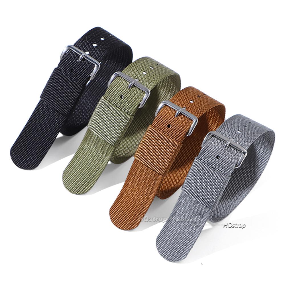 20mm 22mm New Ribbed Nylon Watchband Nylon Watch Strap Watchband Accessories for Military Watch Band Bracelets for Seiko